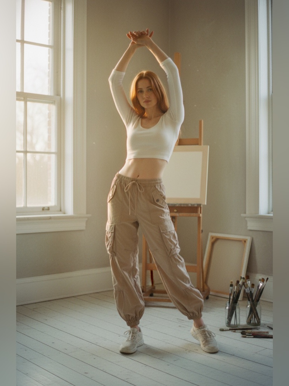 NWT FP Movement Set Me Free Pants ~Sandy~ - Picture 3 of 3